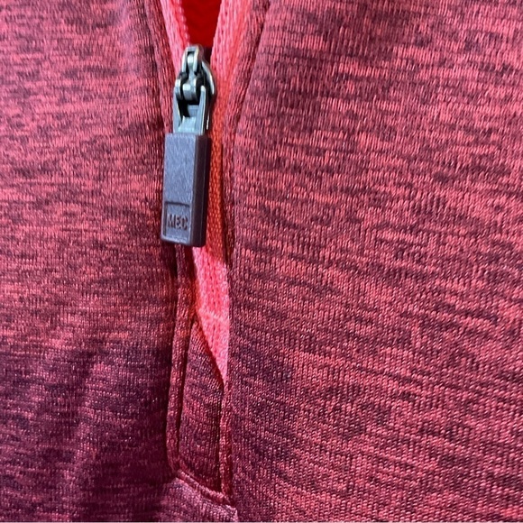 MEC Mission Possible Zip Top XS Red Orange Sport Pullover Running Hoodie - Picture 4 of 5